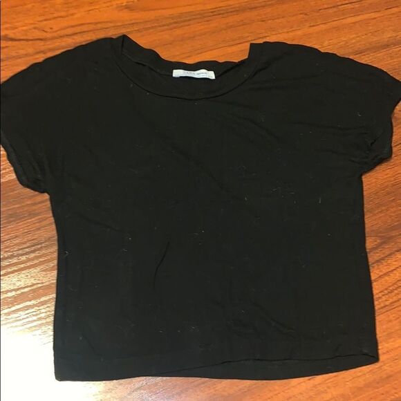 Zara Tops - Zara Cute Short Sleeve Black Tee